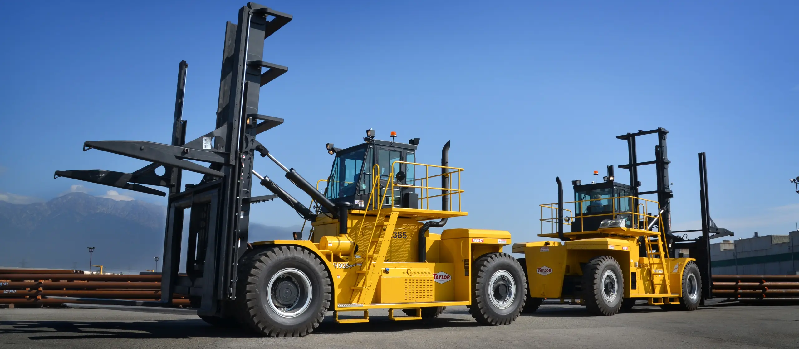 Forklift attachments for brick, block, and long-load materials