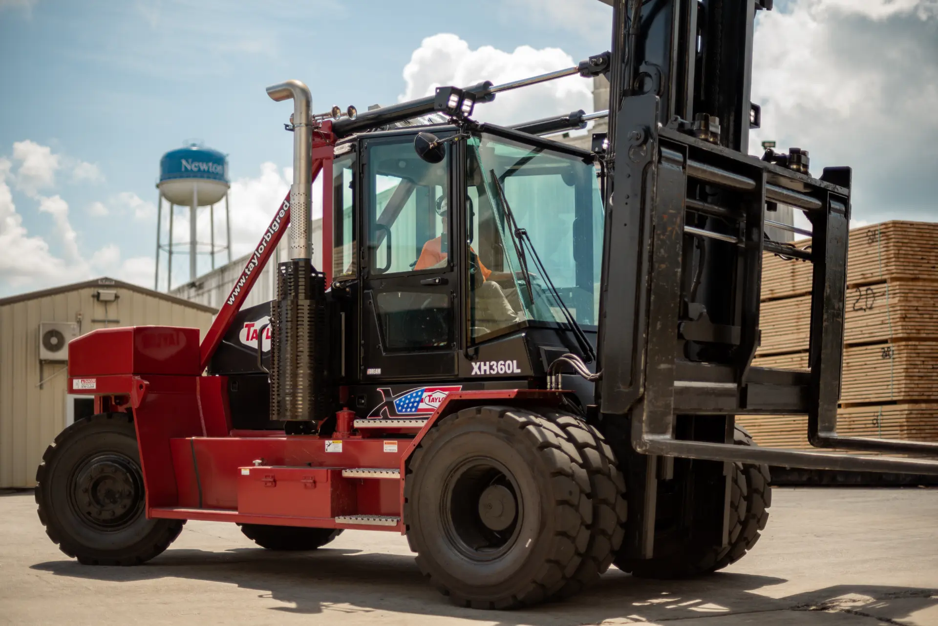 Taylor XH360L forklift at softwood lumber mill